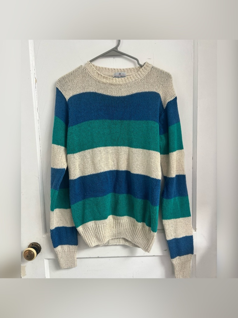 Neiman Marcus Vintage Silk blend Striped Sweater Size M